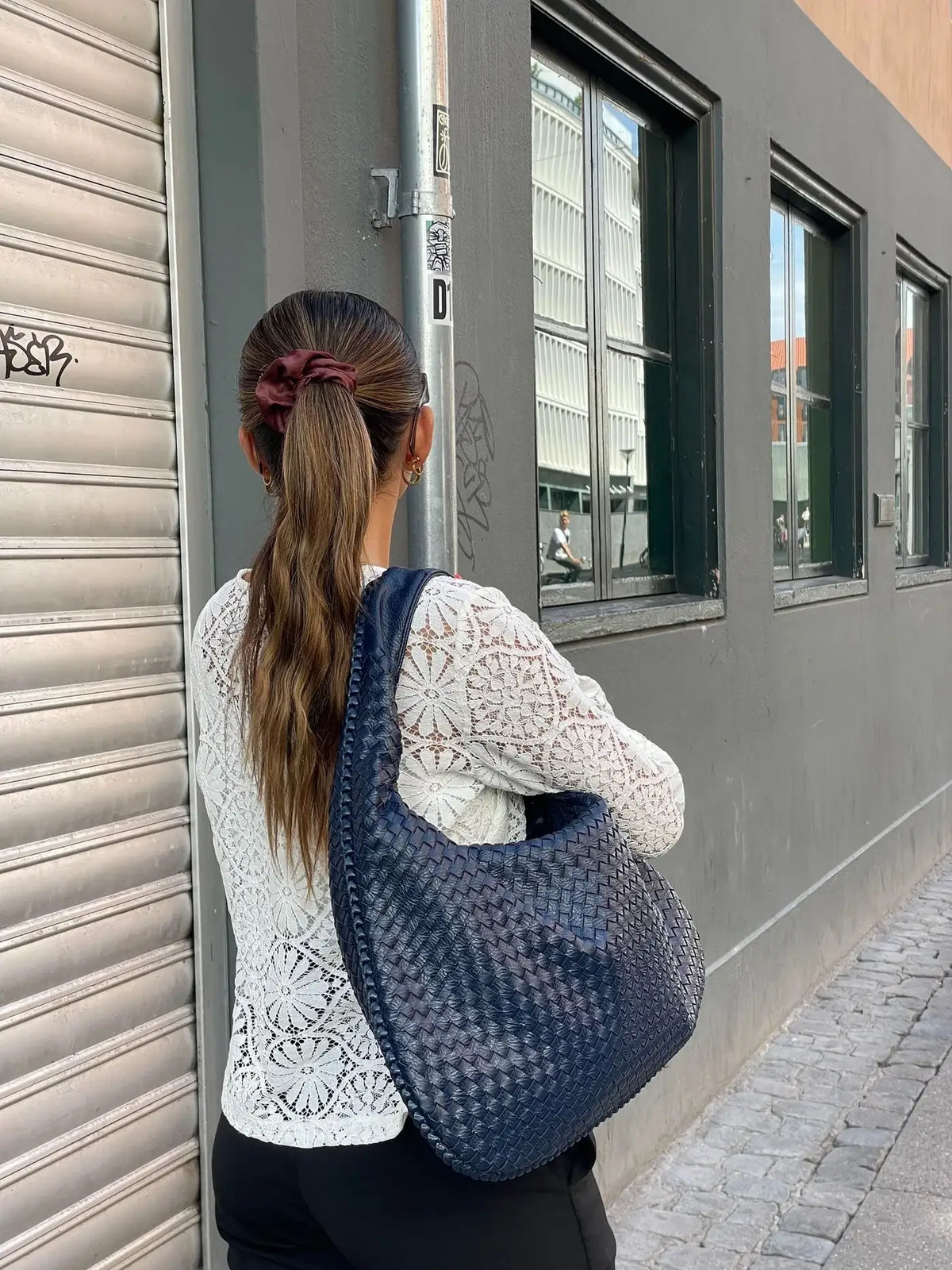 Elarova | Vintage Umhängetasche damen | Geflochtene Handtasche mit Reißverschluss im Sale