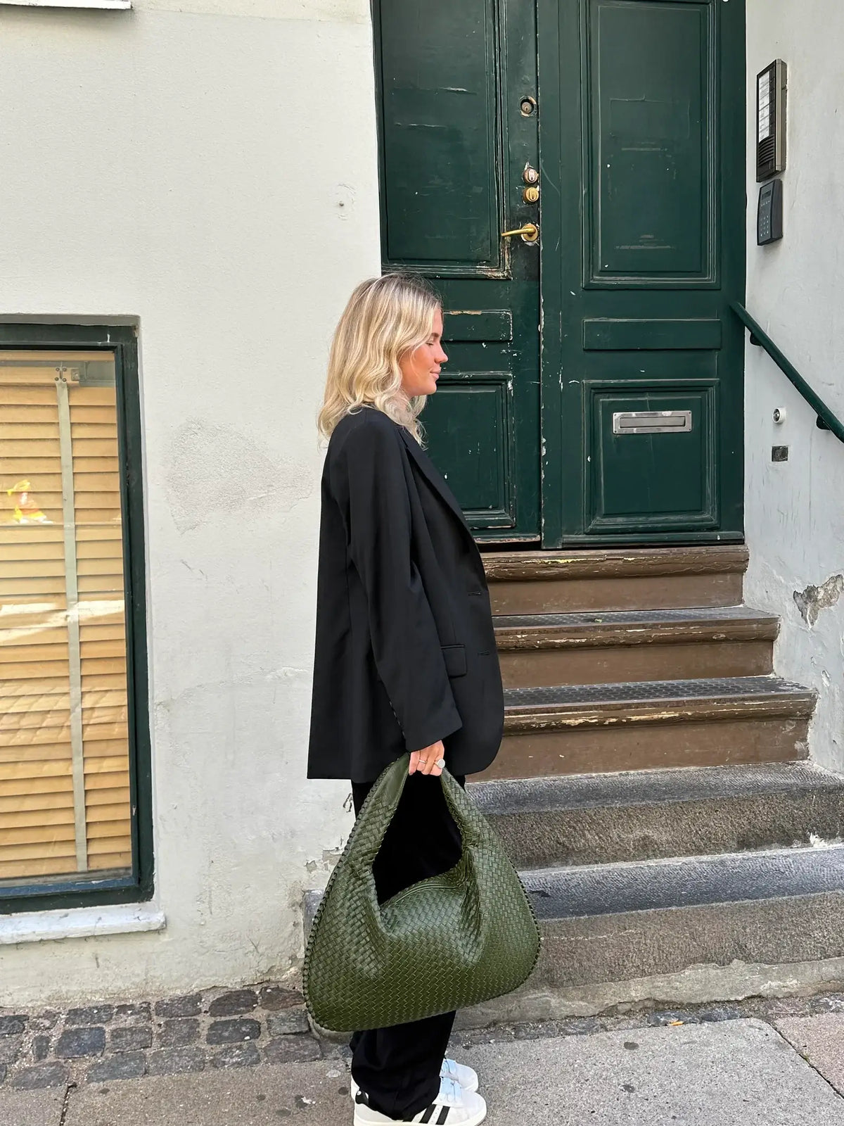 Elarova | Vintage Umhängetasche damen | Geflochtene Handtasche mit Reißverschluss im Sale