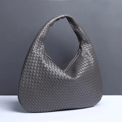Elarova | Vintage Umhängetasche damen | Geflochtene Handtasche mit Reißverschluss im Sale