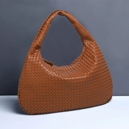 Elarova | Vintage Umhängetasche damen | Geflochtene Handtasche mit Reißverschluss im Sale