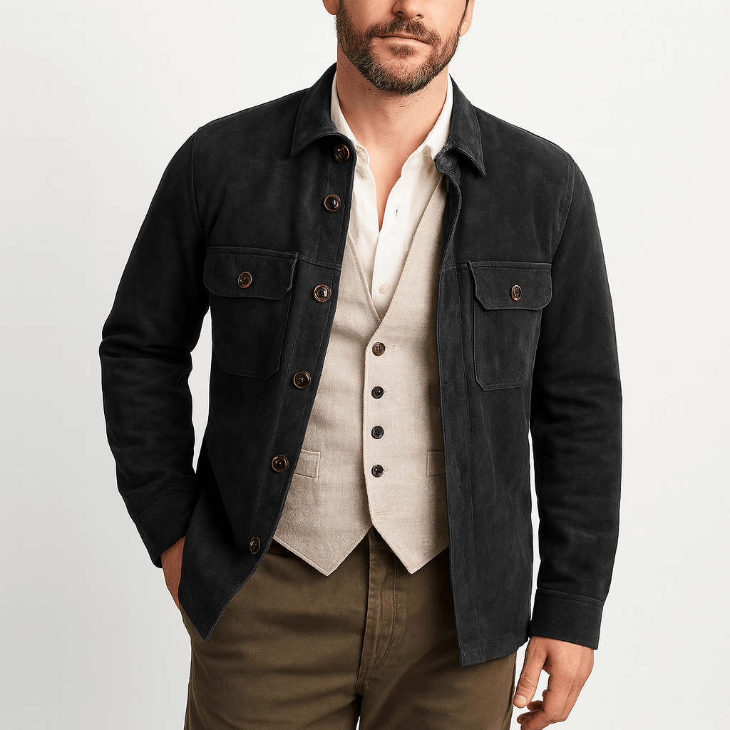 Elarova | Vintage Wildleder Blazer