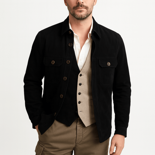 Elarova | Vintage Wildleder Blazer