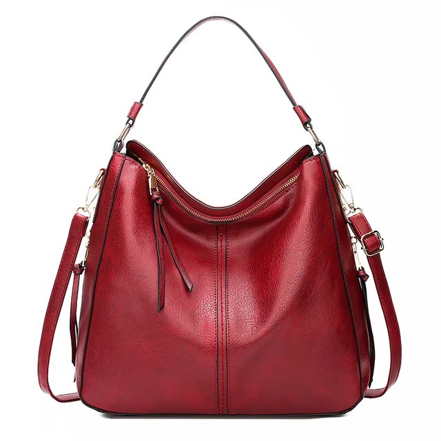Elarova | Vintageinspirierte Leder HoboTasche