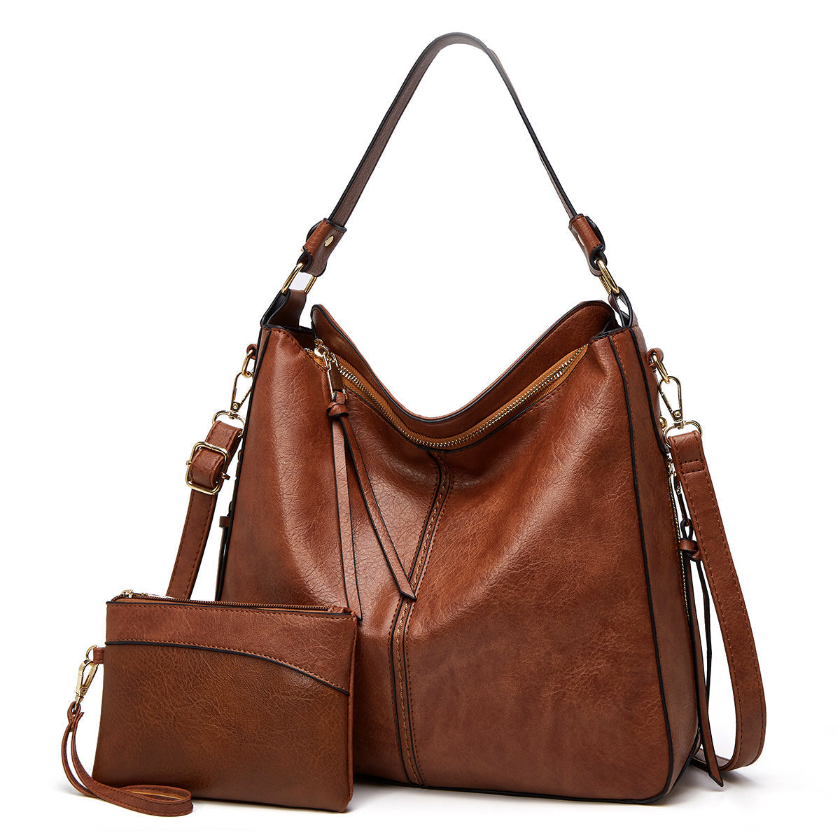 Elarova | Vintageinspirierte Leder HoboTasche