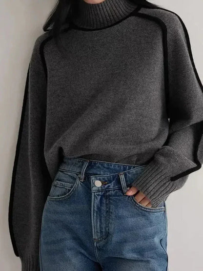 Elarova | Warme Damen Rollkragenpullover || Winter
