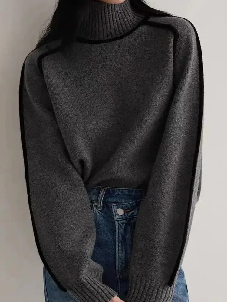 Elarova | Warme Damen Rollkragenpullover || Winter