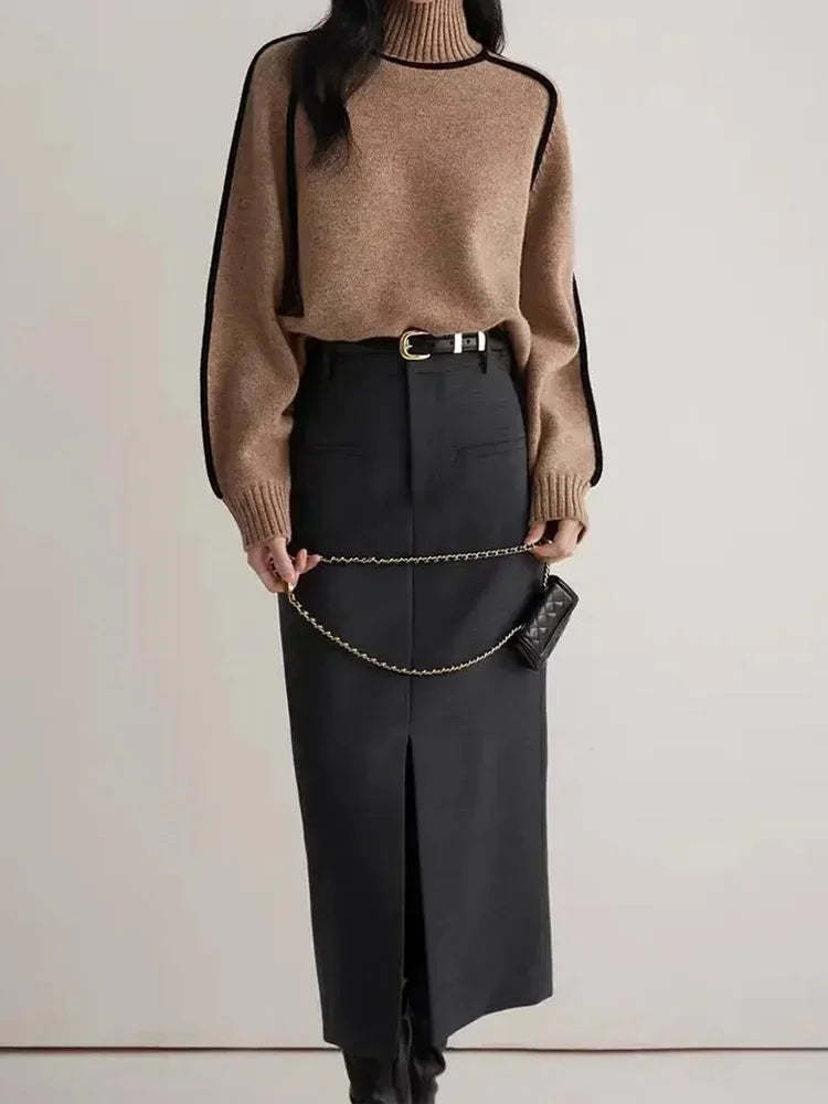 Elarova | Warme Damen Rollkragenpullover || Winter