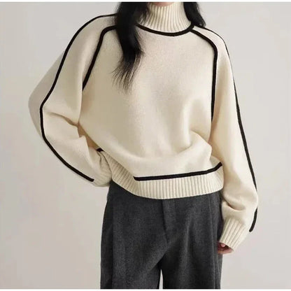 Elarova | Warme Damen Rollkragenpullover || Winter
