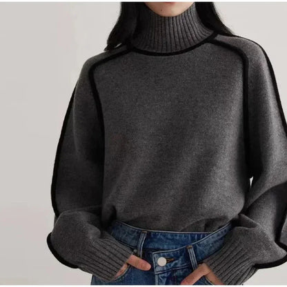 Elarova | Warme Damen Rollkragenpullover || Winter