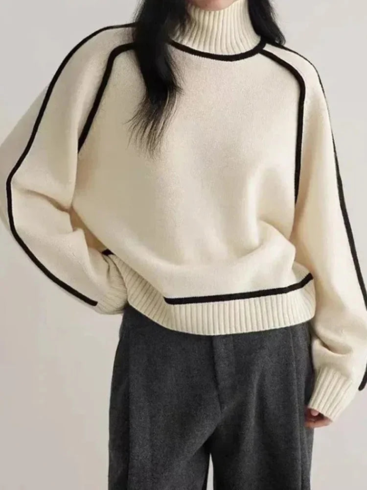 Elarova | Warme Damen Rollkragenpullover || Winter