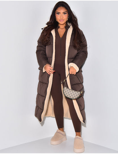 Elarova | Warme Gefütterte Winterjacke für Damen Wendbare Fleecejacke