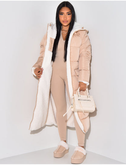 Elarova | Warme Gefütterte Winterjacke für Damen Wendbare Fleecejacke