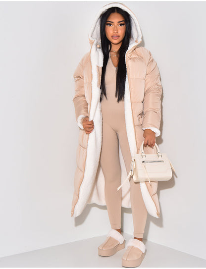 Elarova | Warme Gefütterte Winterjacke für Damen Wendbare Fleecejacke