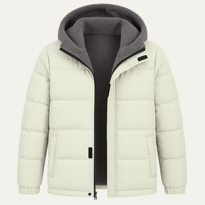 Elarova | Warme Herren-Steppjacke mit Kapuze