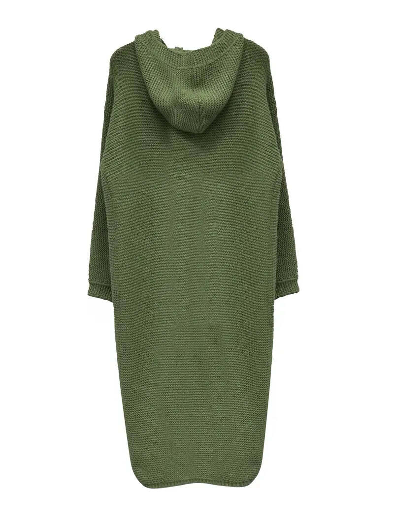 Elarova | Warme, Lange Strickjacke