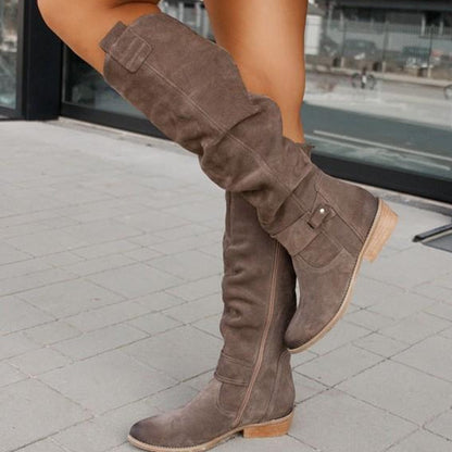 Elarova | Warme Wildlederstiefel Gemütliche Winterschuhe