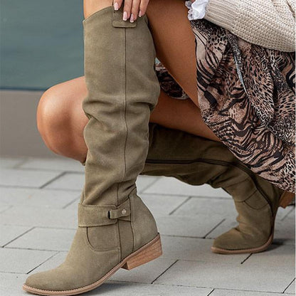 Elarova | Warme Wildlederstiefel Gemütliche Winterschuhe