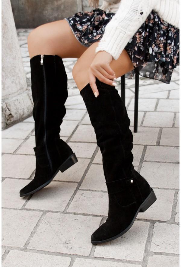Elarova | Warme Wildlederstiefel Gemütliche Winterschuhe