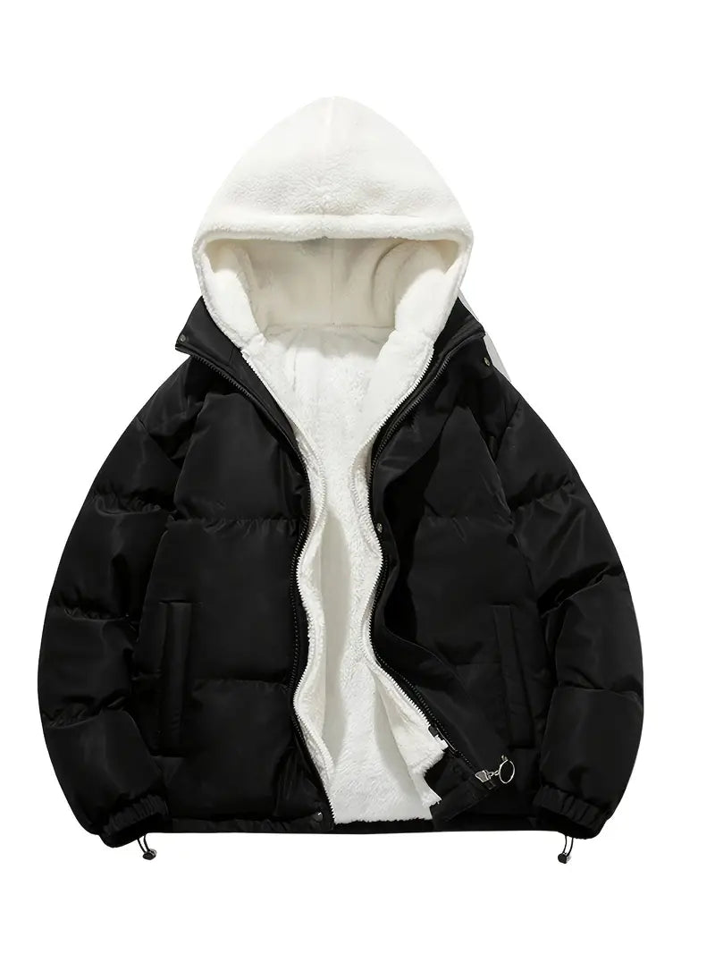 Elarova | Warme Winterjacke mit Kapuze und weicher Fütterung für Damen