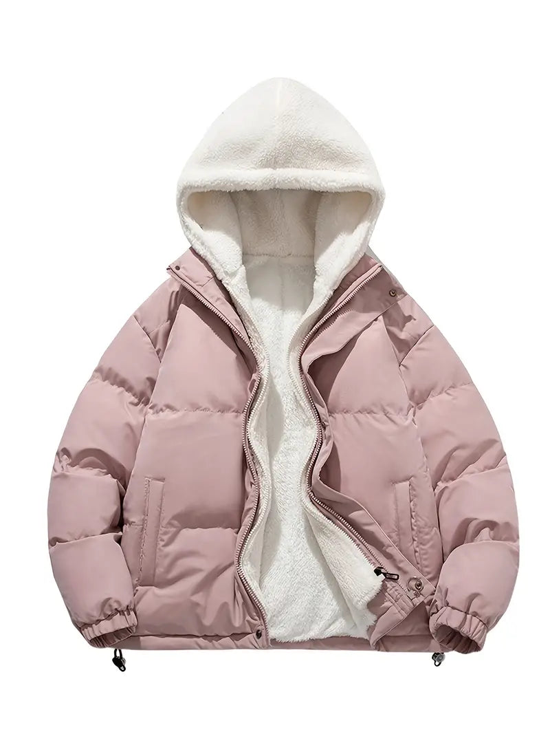 Elarova | Warme Winterjacke mit Kapuze und weicher Fütterung für Damen