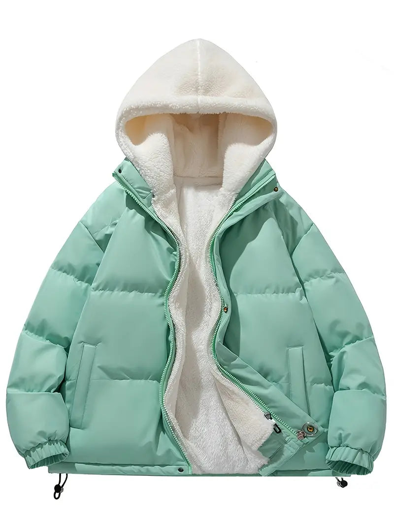 Elarova | Warme Winterjacke mit Kapuze und weicher Fütterung für Damen