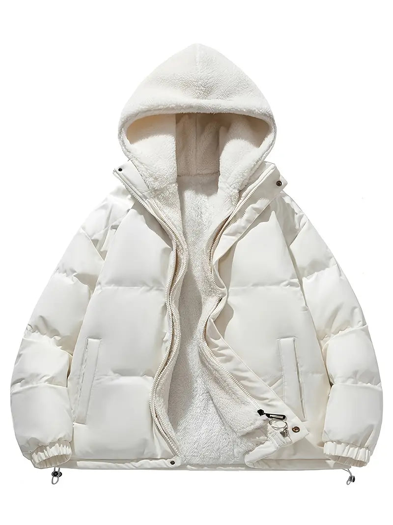 Elarova | Warme Winterjacke mit Kapuze und weicher Fütterung für Damen