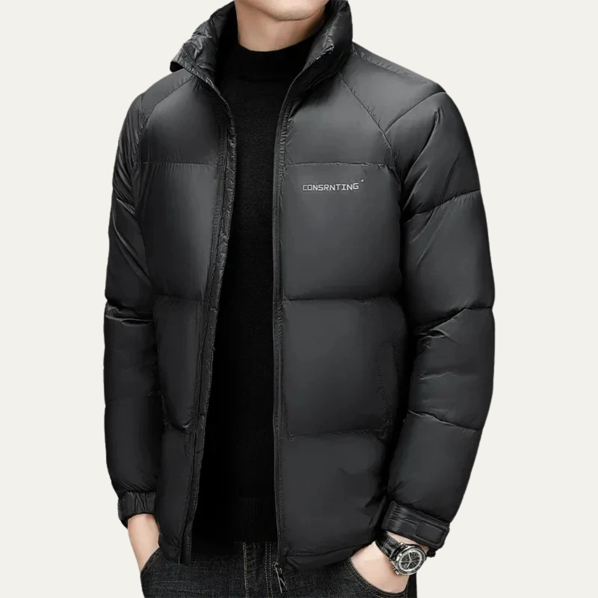Elarova | Warme kurze Herren-Steppjacke