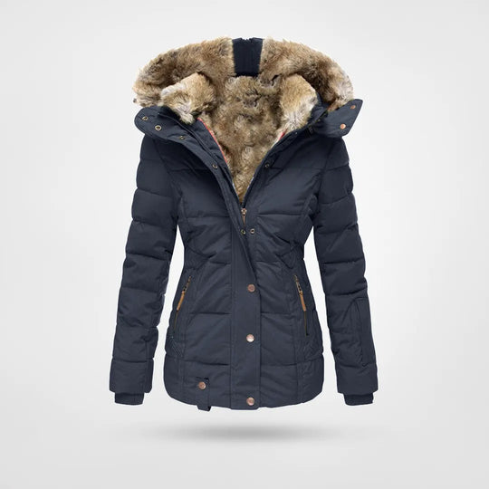 Elarova | Warme modische Winterjacke mit Innenfutter und Kapuze
