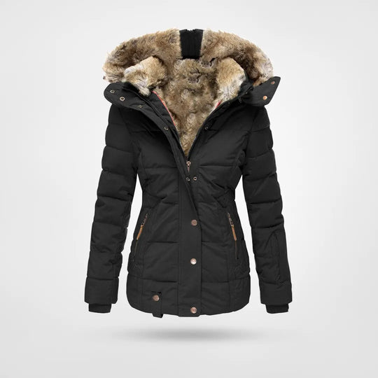 Elarova | Warme modische Winterjacke mit Innenfutter und Kapuze