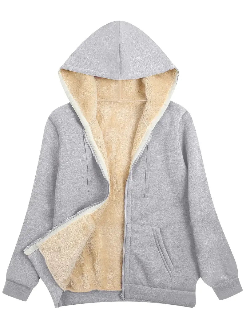 Elarova | Warme und weiche Kapuzenjacke für Damen | Perfekt für den Winter