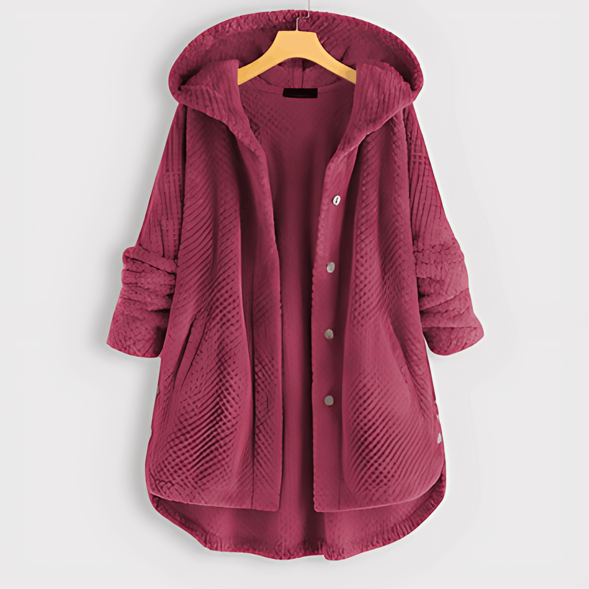 Elarova | Wärmende Strickjacke mit weichem Futter und Kapuze für Damen