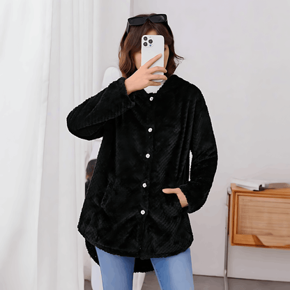 Elarova | Wärmende Strickjacke mit weichem Futter und Kapuze für Damen