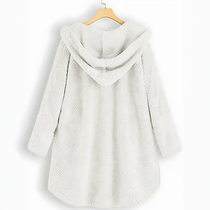 Elarova | Wärmende Strickjacke mit weichem Futter und Kapuze für Damen