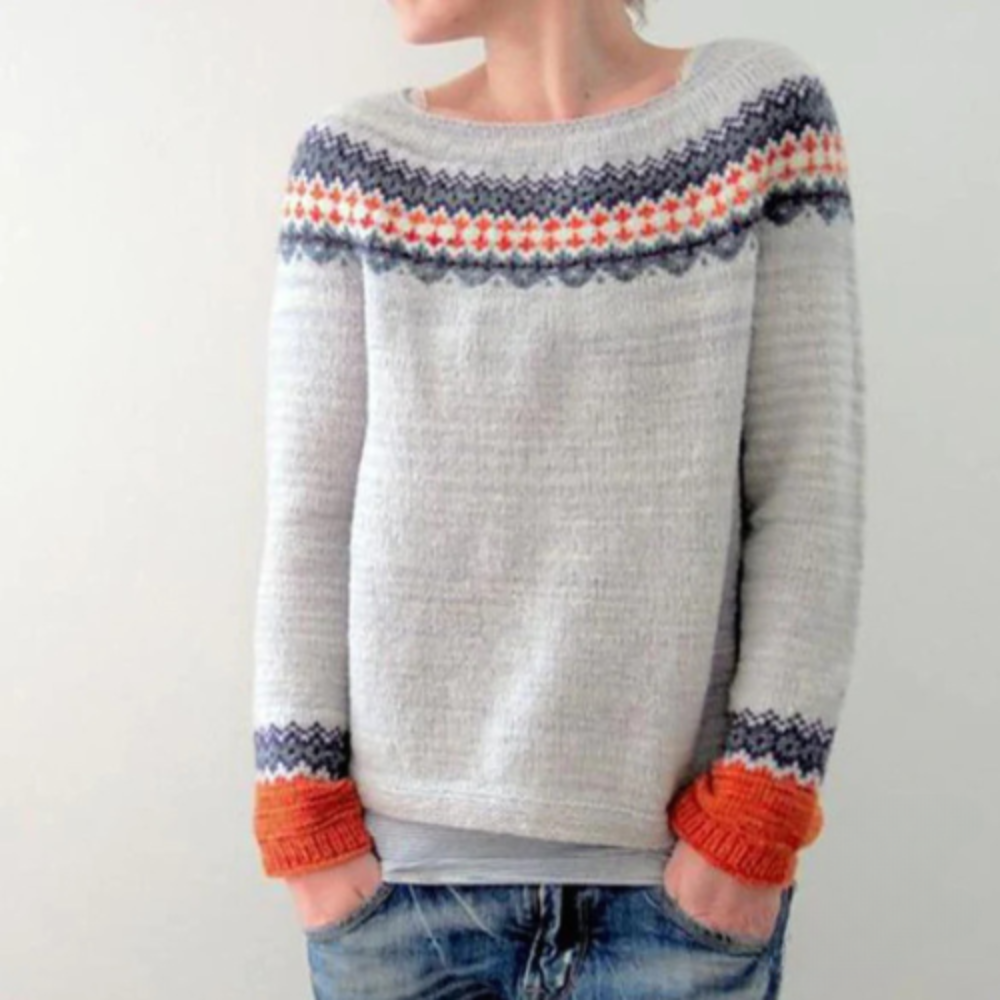 Elarova | Warmer Herbstpullover mit Rundhalsausschnitt für Damen