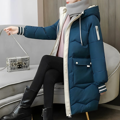 Elarova | Warmer Und Langer Wattierter Mantel
