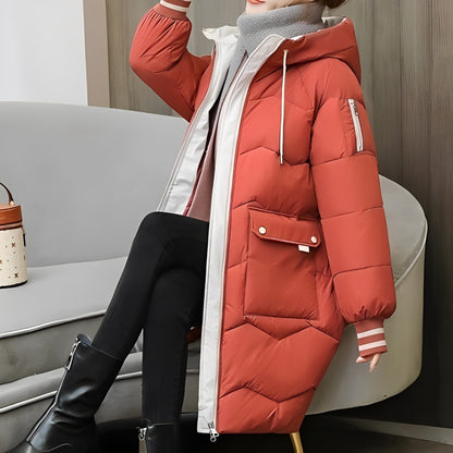 Elarova | Warmer Und Langer Wattierter Mantel