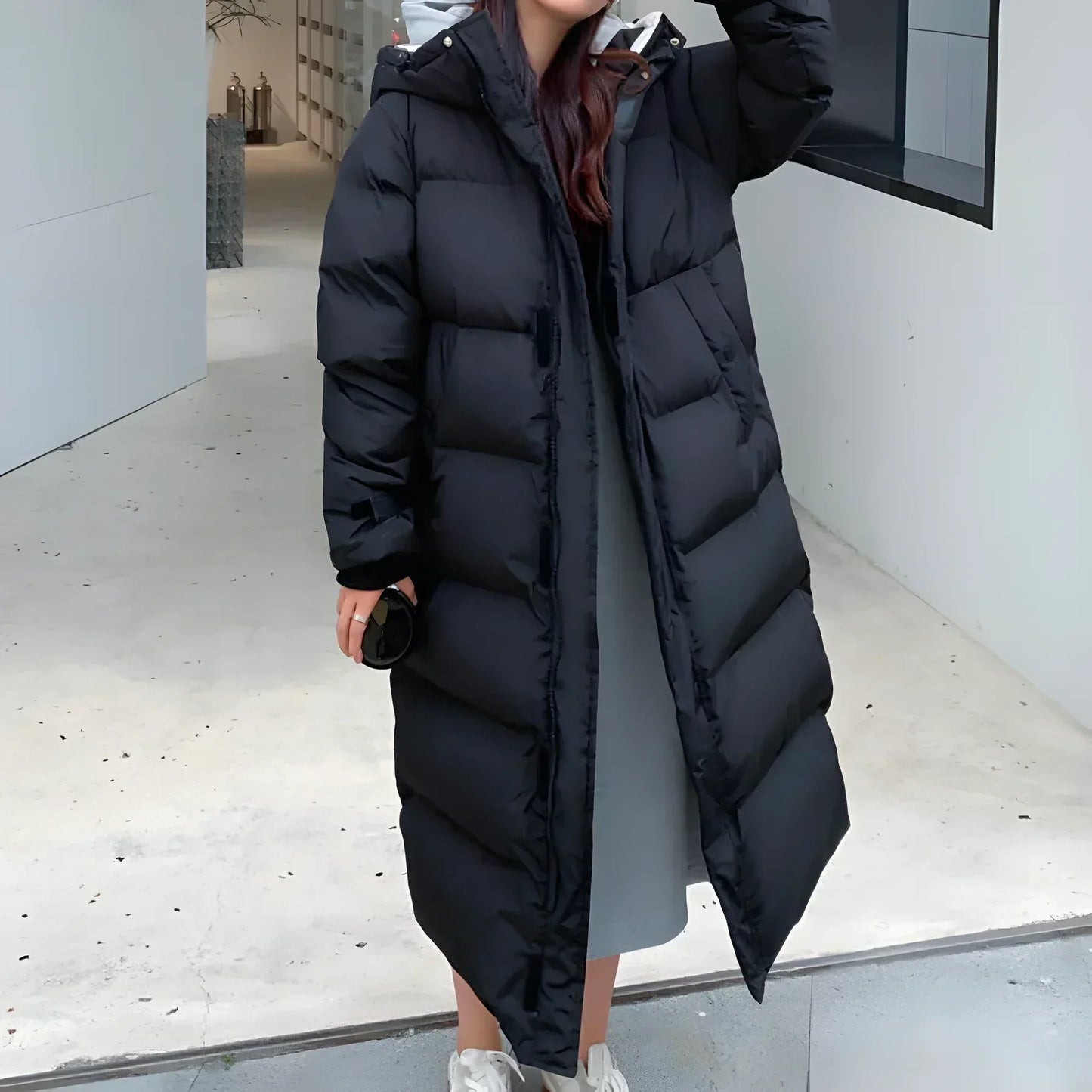 Elarova | Wasser- und winddichte lange Jacke