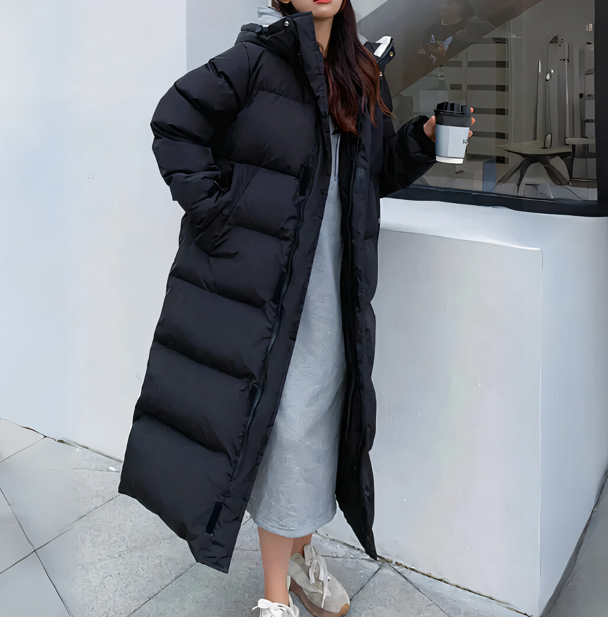 Elarova | Wasser- und winddichte lange Jacke