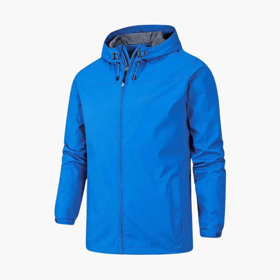 Elarova | Wasserabweisende Herrenjacke mit verstellbarem Verschluss und schmaler Passform