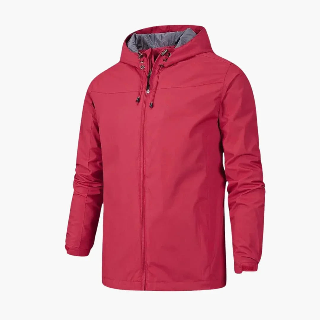 Elarova | Wasserabweisende Herrenjacke mit verstellbarem Verschluss und schmaler Passform