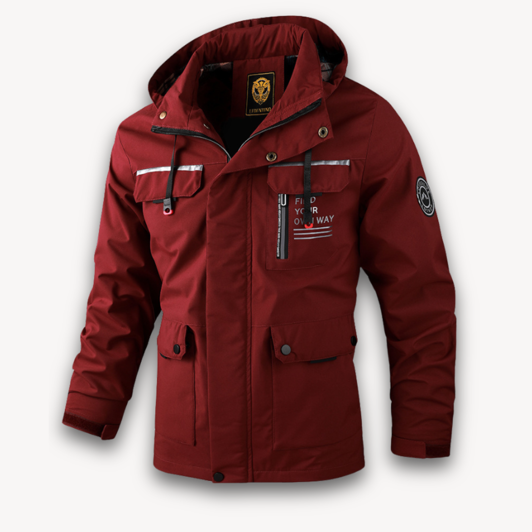 Elarova | Wasserabweisende Winterjacke mit Kapuze für Herren