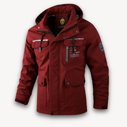 Elarova | Wasserabweisende Winterjacke mit Kapuze für Herren