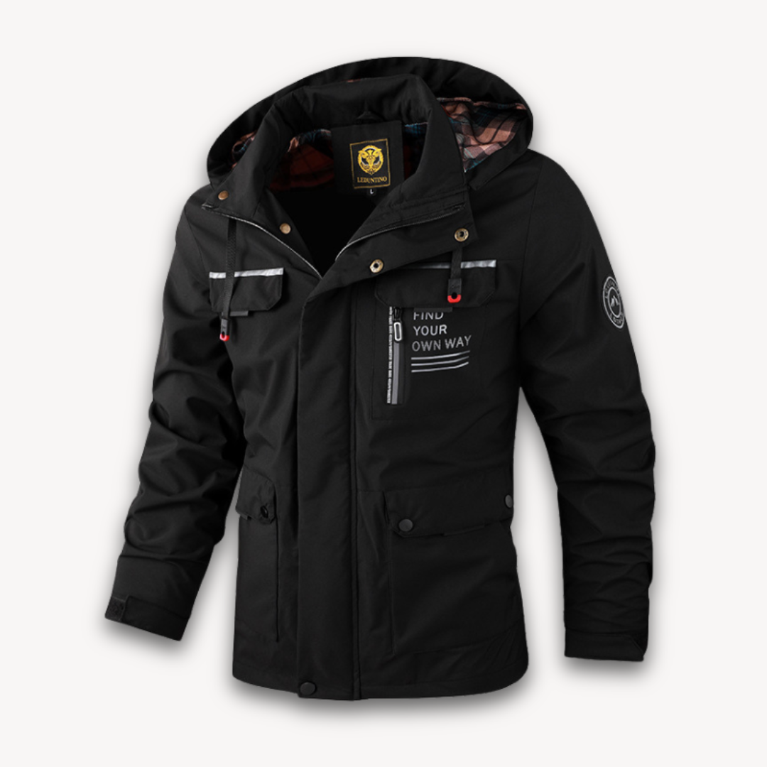 Elarova | Wasserabweisende Winterjacke mit Kapuze für Herren