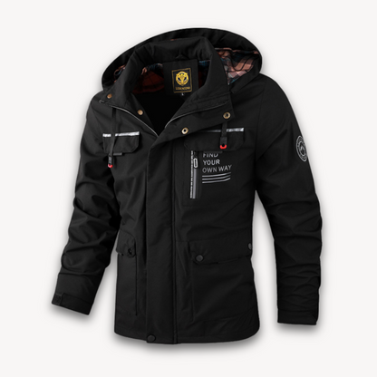 Elarova | Wasserabweisende Winterjacke mit Kapuze für Herren