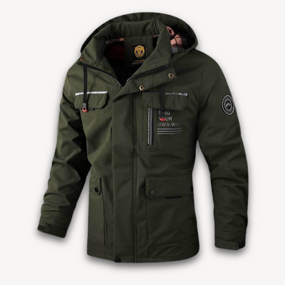 Elarova | Wasserabweisende Winterjacke mit Kapuze für Herren