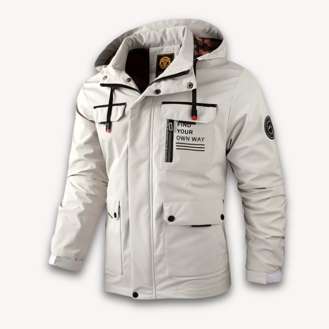 Elarova | Wasserabweisende Winterjacke mit Kapuze für Herren