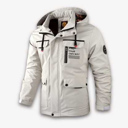 Elarova | Wasserabweisende Winterjacke mit Kapuze für Herren