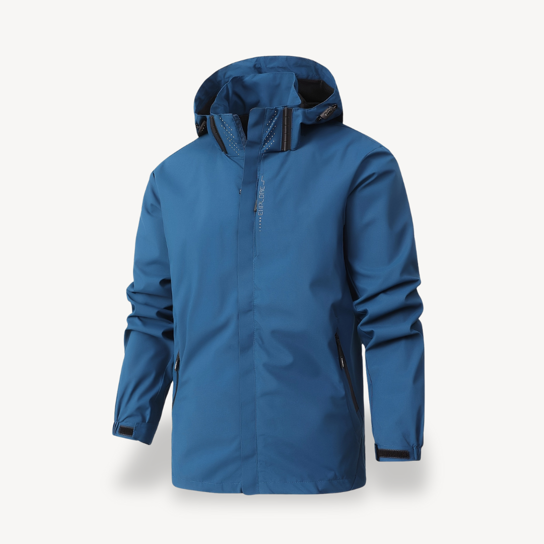 Elarova | Wasserabweisender Kapuzenpullover mit Reißverschluss für Herren