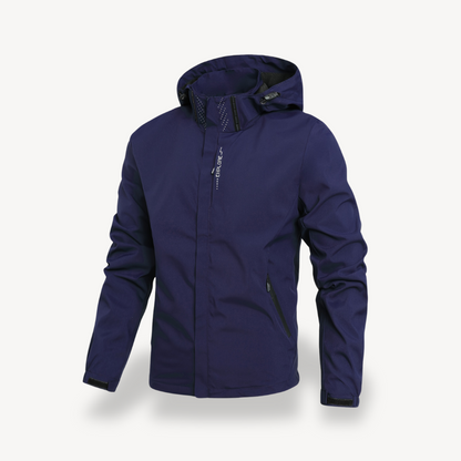 Elarova | Wasserabweisender Kapuzenpullover mit Reißverschluss für Herren