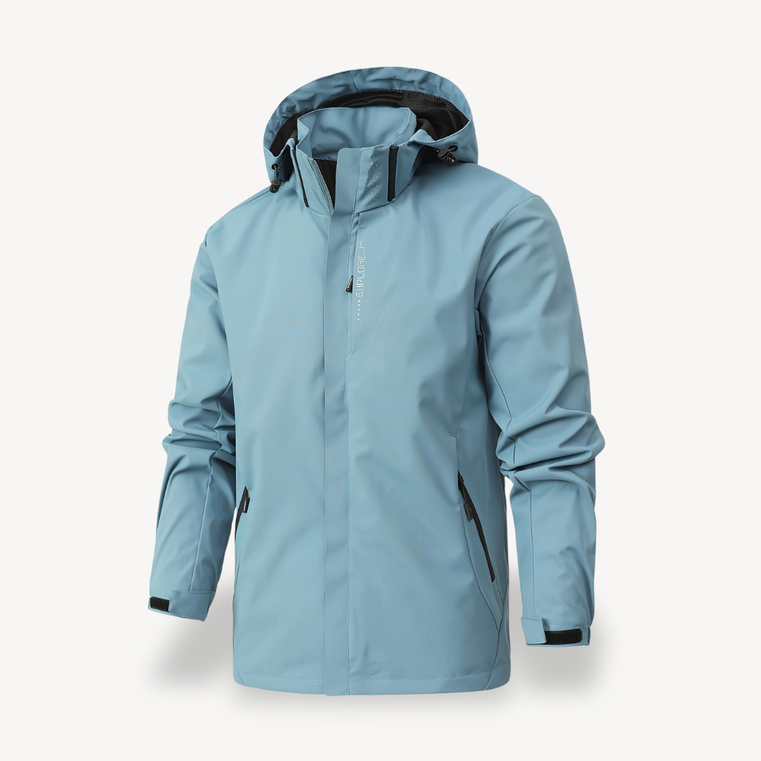 Elarova | Wasserabweisender Kapuzenpullover mit Reißverschluss für Herren